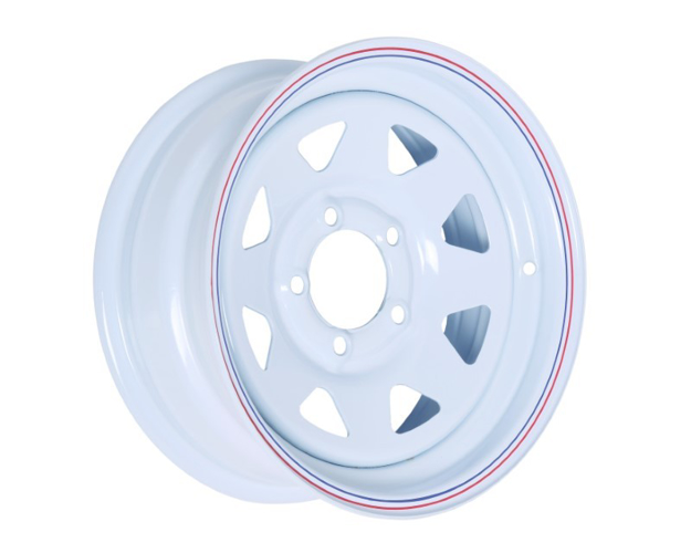 Picture of 14x6 PRO WHITE STEEL RIM 5-114.3, 83.7, 0